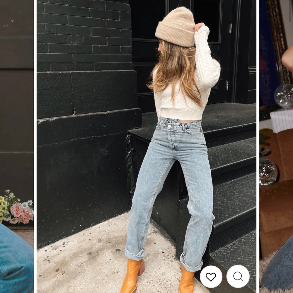 Dylan Light Asymmetrical Jeans